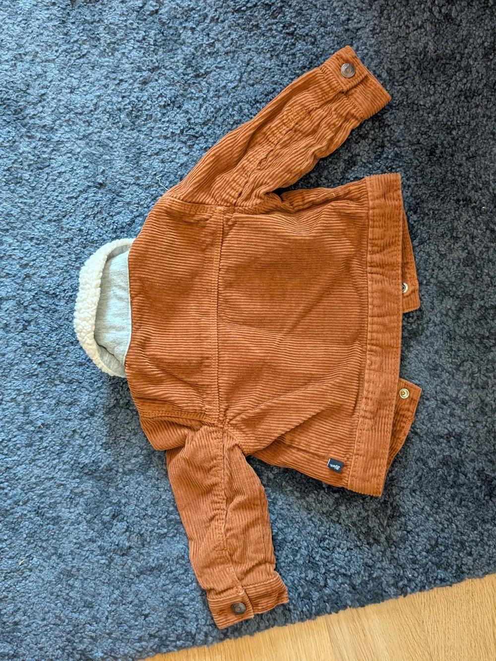 Carter's Rust Corduroy Jacket with Cream Sherpa Collar